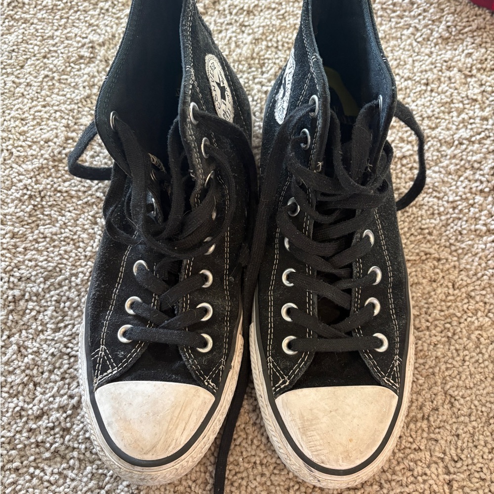 Converse Black and White High-Top Sneakers